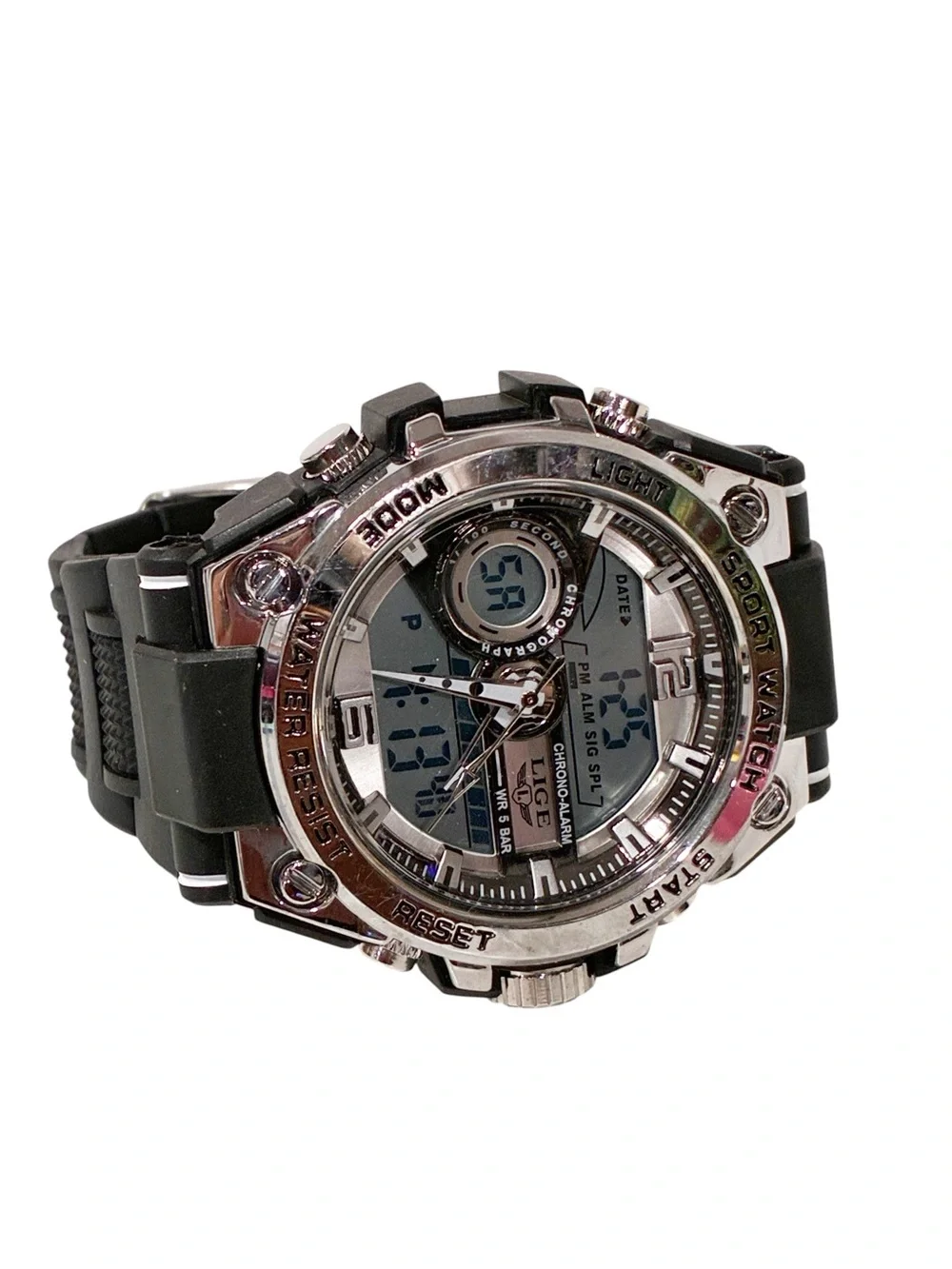 Waterproof Sports Quartz Electronic Rubber Band Watch